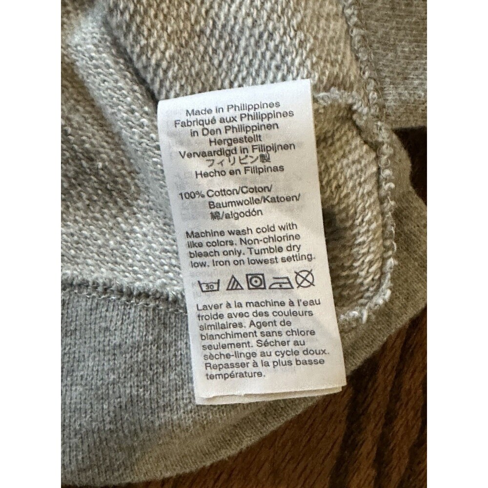 Crewcuts J Crew 100% Cotton Girls Gray Sweatshirt‎ Dress Size 6 Pink Ruffle - Picture 4 of 7